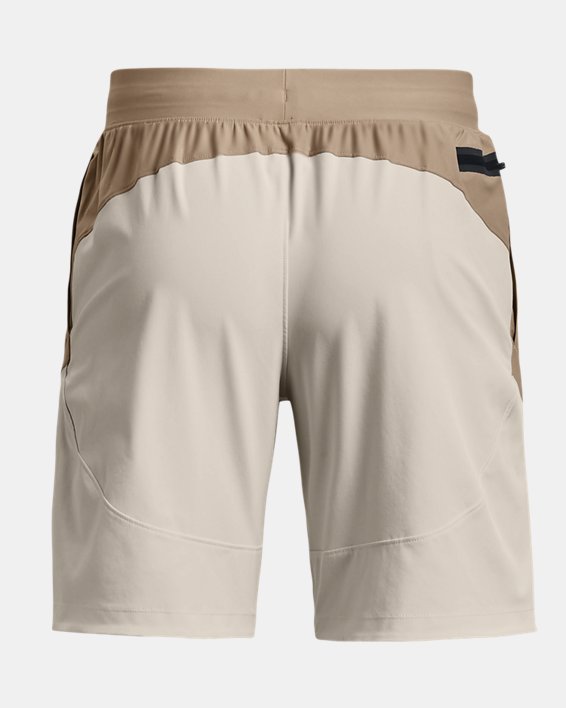 Men's UA Unstoppable Hybrid Shorts in Brown image number 7